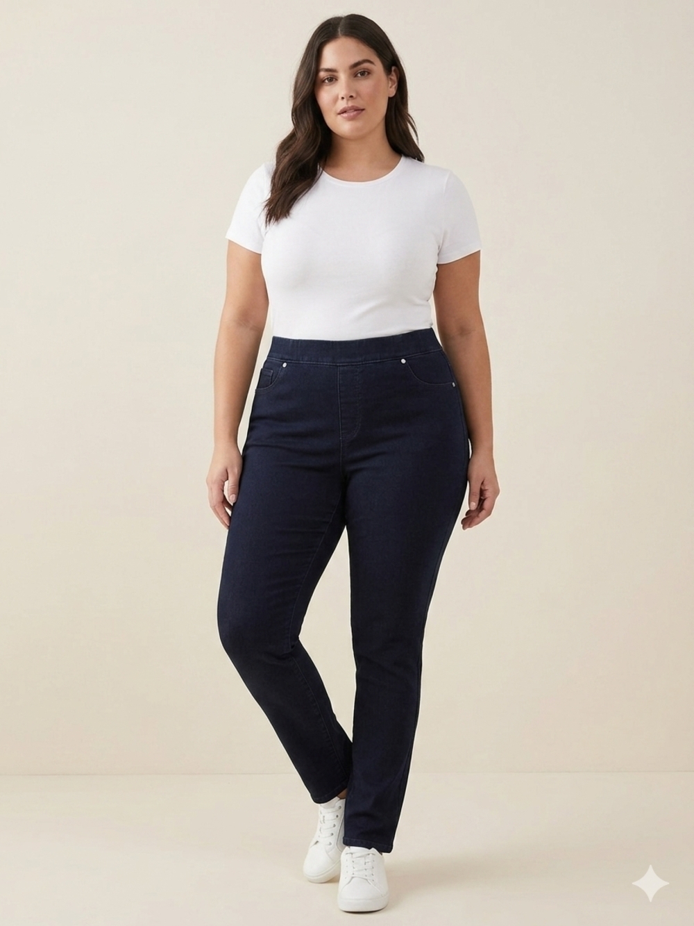 Max Jeans Straight Leg Jeans in Dark Navy